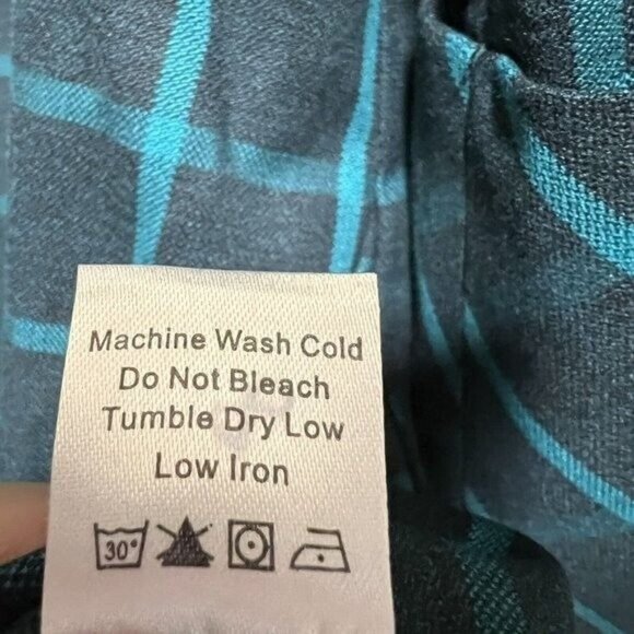 Tuckernuck Aegean Teal Chambers Swing Mini Dress Exaggerated Cuff Mod 60s sz M - Picture 9 of 9